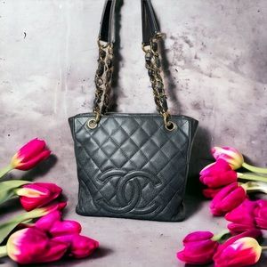Chanel caviar tote